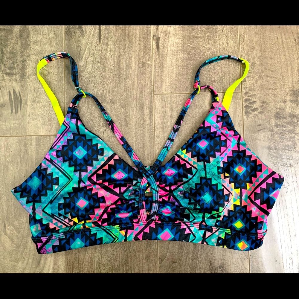 Sports bra | Bikini Top| geometric pattern |